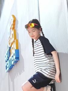 PUMA | Color Block Sport Childrens Short Sleeve T-shirt