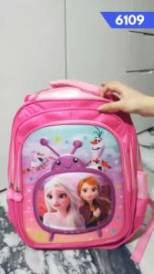 TAS RANSEL-RANSEL TROLI SEKOLAH ANAK PEREMPUAN SD KARAKTER KARTUN TV 6109 TV