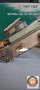 QUÀ TẶNG - KHOÁ VIỆT TIỆP 04351- TAY GẠT PHÒNG CỔ ĐIỂN - BH 3 NĂM