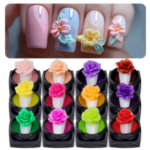 LIMEGIRL Nail Art UV Plasticine Gel for Nails DIY Carve Patterns 3D UV Gel Acrylic Carving Flowers Accessories for Manicure Tool