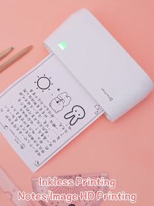 PeriPage A9s Max Portable Mini Thermal Printer Rechargeable A9 MAX 203DPI / A9s MAX 304DPI Bluetooth Wireless Photo Mobile Inkless Printer for A6 size 4-inch Waybill Printing Support 107mm/77mm/57mm Paper For Office and business Waybill.