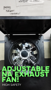 Industrial Exhaust Fan 14" 12" 10" - 7 Stainless Fan Blade - Heavy Duty - Dust Proof - Anti-Rust - 220V 60Hz - Best Used for Kitchen Stores Warehouse Work Shop