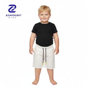 Celana Pendek Anak Laki-Laki Putih Nyaman dengan Pinggang Elastis - 1-8 Tahun