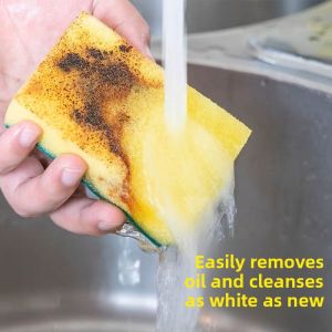 Defasilk | Dual-Sided High-Density Non-Stick Dish Sponge 5 Pieces
