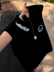 OUMULONG | Black Sleeveless Breathable Cotton T-shirt