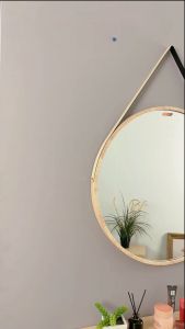 พร้อมส่งจากไทย กระจกแขวนผนัง Moon Beauty 45 cm กระจกกลม กระจกแท้ ไม่หลอกตา กระจกแต่งหน้า แต่งตัว ร้านเสริมสวย ร้านตัดผม มินิมอล ผลิตจากไทย