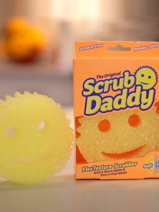 Scrub Daddy Classic Happy Face Magic Cleaning Sponge Kitchen Dishwashing Scrubber Sponge for Dishes And Stove Top Spills