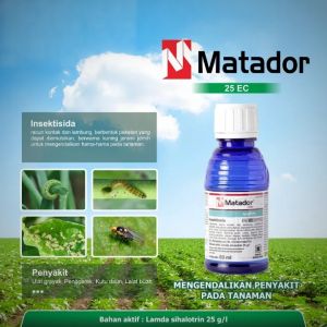 MATADOR 25 EC 250 Ml - Insektisida Pembasmi Hama & Ulat