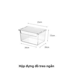 FaSoLa | Hộp Lưu Trữ Ngăn Kéo Trong Suốt Đựng Mỹ Phẩm