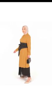 ATRISS Zakia Tunik - Kemeja Shirt Dress Wanita Katun Rayon Kecil Bigsize Jumbo Busui Friendly Formal Kasual Elegant Kekinian Premium Polos