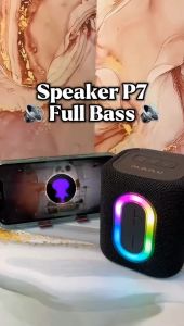 Bluetooth Speaker P7 Black Speaker Komputer RGB Dua Speaker Bluetooth 5.4
