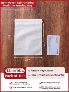 TAFUMAN | Cooking and Infusion Non-woven Herbal Filter Bags 100 Pieces