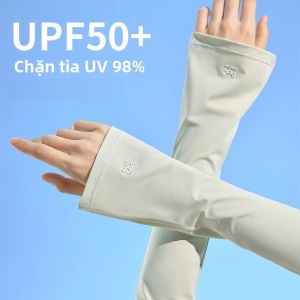 MiiOW | Tay lụa băng mát mẻ mùa hè mới đi xe đạp lái xe chống nắng thời trang đen phong cách rộng rãi chống tia UV Tay lụa băng mát mẻ cho nữ