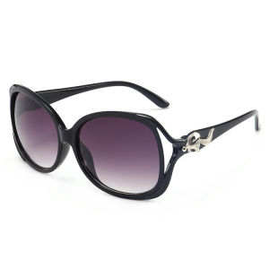 Fashion Gradient Sunglasses For Women European American Style Oversized Fox Head Embellished Sun Protection Glasses 9030