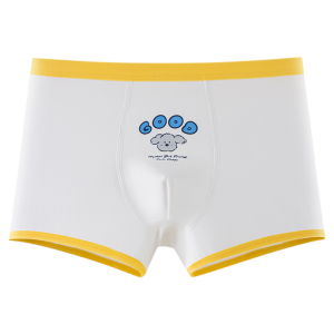 Miiow | Pure Cotton Boys Underwear Antibacterial Development Stage Childrens Boxer Shorts Comfortable Breathable Moisture Wicking