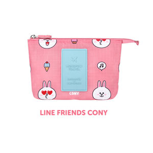 กระเป๋าสตางค์มินิหมีสีน้ําตาลแบบพกพา ผู้หญิง กระเป๋าถือ น่ารัก กระเป๋าเก็บของเกาหลี Ins กระเป๋าโทรศัพท์มือถือ วัสดุไนลอน การ์ตูน ลาย