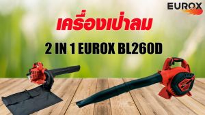 EUROX เครื่องเป่าลม บด 2in1 เครื่องยนต์ 2 จังหวะ รุ่น BL260D ดูดใบไม้ บดใบไม้ เป่าใบไม้ (ส่งจากไทย)