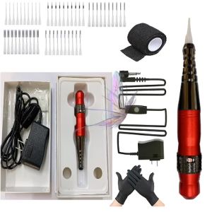 Permanent Tattoo Machine Kit 6 Speed Tattoo Machine Pen Eyebrow Tattoo Gu n Kit with 50PCS Accessories Supplies for Eyebrow Shading Eyeliner Lip