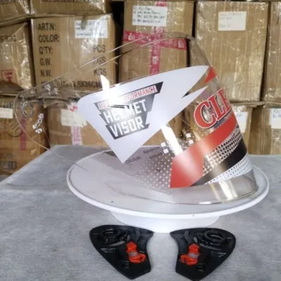 Kaca Helm JS ARMOR Hitam Clear Free rachet