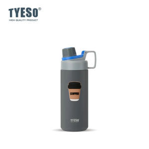 TYESO | Tyeso 600ML Water Bottle Insulated Leak-Proof Fitness Flask for Outdoor Travel Vacuum Flasks for Sports with Coffee Sticker