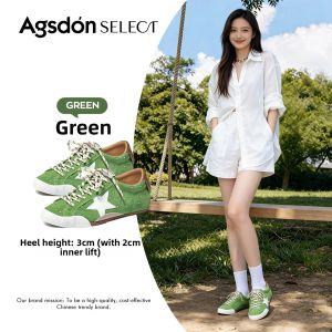 Agsdon | Vintage Canvas Stars Design Womens Shoes
