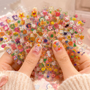 WANXUEXING | Glowing 5D Embossed Waterproof Long-lasting Nail Stickers