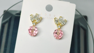 ต่างหูแฟชั่น เข้าตัวเรือนคริสตัล