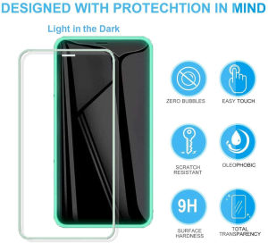 Aksesoris Smartphone INFINIX dan REDMI: Tempered Glass Neon Luminous Glow in The Dark