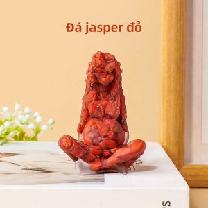 1PC Tự Nhiên Nghiền Nát Pha Lê Nhựa Mẹ Trái Đất Gaia Hình Tượng Sáng Tạo Pha Lê Thủ Công Tượng Ngày Lễ Tặng Đá Quý Vật Trang Trí