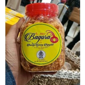 Bagora 110. Bawang merah goreng "Sumenep" berat bersih 450 g  Tanpa tepung pengawet dan msg.  Kriuk dan Gurih Sertifikasi Halal ✅ Sertifikasi PIRT ✅