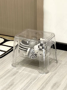 Transparent Covered Dirty Socks Storage Box Creative Style Home Living Room Use Multi-Purpose Basket for Clothes