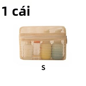 Túi Đựng Đồ Vệ Sinh Du Lịch Di Động Túi Lưới Đa Chức Năng Túi Đựng Quần Áo Trong Suốt Túi Đựng Đồ Lặt Vặt Vải Có Thể Gập Lại