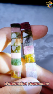 High Grade Beauty Mermaid Watermelon Tourmaline Shou Pai