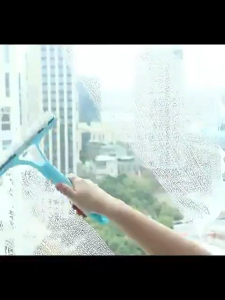 3-in-1 Window Wiper Glass Clean Scraper Glass Wiper With Spray Bottle Mirror Cleaner Cleaning Tools