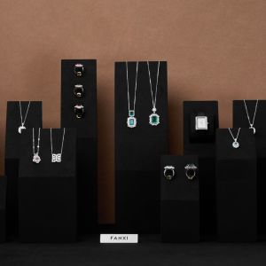 Oirlv 3 Color Jewelry Ring Necklace Watch Display Stands Wristwatch Gold Diamond Antique Agates Storage Holder Jewelry Organizers Set TT127