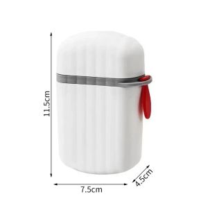1PCS New Portable Soap Box Travel Mini Soap Box Sealed Drain With Lid Soap Box Transparent Light Luxury High-end