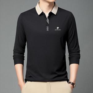 Áo Thun Polo Pierre Cardin Cao Cấp Bằng Lụa Tơ Tằm Không Đường May Ice Silk Nhanh Khô Tay Ngắn Cho Nam Trung Niên Mùa Hè