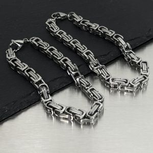 สร้อยข้อมือผู้ชายเหล็กไทเทเนียมแฟชั่นฮิปฮอปสไตล์ถนนบุคลิกลักษณะความคล้ายกันที่แข็งแกร่งพื้นผิวขัดเงาคุณภาพสูง