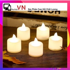 Nến Điện Tử Led Mini Kèm Pin Không Khói Trang Trí Sinh nhật  Tiện Cưới  Lễ Đa Năng - Đèn Cầy Tealight Dùng Trang Trí Bàn Thờ