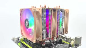 LANSHUO Twin Tower Cooler Processor CPU Fan 4pin/PWM 4/6 Heat Pipe Compatible with LGA2011 2066 AM4 AM5 X99 1700 1851 115x 1200