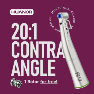 Dental Tip 20:1 Implant Contra Angle Fiber Optic Low Speed Handpiece with Water Tube Air Turbine X-SG20L Dentistry Equipment