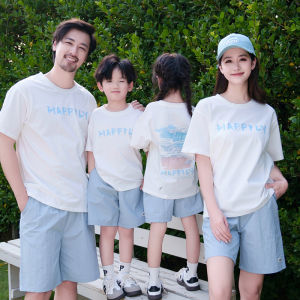 HONGLEXIUYAN | Summer Cotton Short Sleeve T-Shirt Casual Fit Family Set