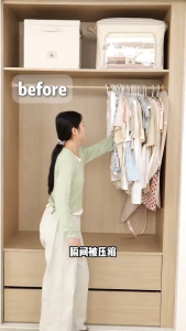 SG Ready Stock Foldable Clothes Storage Board Wardrobe Organizer for Jacket Down Coat & Dustproof Storage Bag