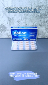 Daflon 500mg Diosmin + Hesperidin 15s / 30s  untuk Buasir