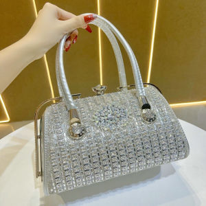 MEIFEI | Clutch Tối Bóng với Đá Kim Cương Elegance Tiệc Cưới