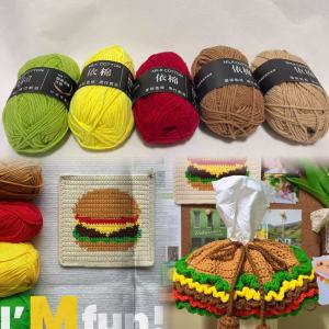 5pcs Mixed Colors Yarn Milk Cotton Yarn Combination Crochet Knitting Yarn Set for Handmade DIY Crafts Sweater Scarf Knitting