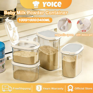 Yoice Airtight Milk Powder Container Baby Milk Powder Food Storage Container with Scoop and Desiccant Moisture-proof Container Box
