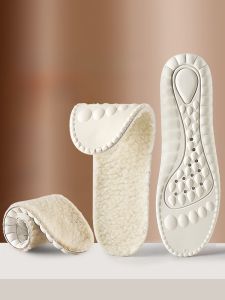 XIANZHAO | Ladies Special Latex Warm Shoe Insoles Winter Lamb Velvet Fleece Thickened Anti-Cold Anti-Slip Long Standing Not Tired