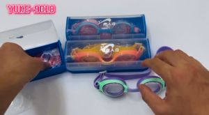 Kính Bơi Trẻ Em YUKE 9018 Chống Sương Mờ Siêu Sắc Nét - Nhập Khẩu Chính Hãng Gọng Nhỏ Khung Kính Cao Cấp Tặng Hộp - Màu Cam/ Xanh Dương Xanh Ngọc/Hồng