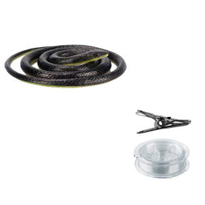 New and unique prop snake simulation scares bugs Halloween soft rubber snake rubber snake with string and clip